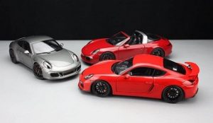 Schuco 1/18 Porsche 911 GTs Coupe – 911 Targa GTS – Cayman GT4
