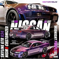 Motor Helix 1/18 Nissan Skyline GTR R34 Nismo Customized