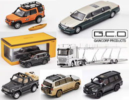 GCD 1:64 Toyota LC200 Prado 4Runner Mercedes Actros Land Rover